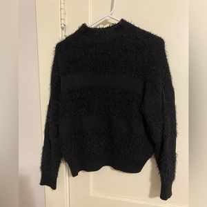 Black fuzzy sweater size M